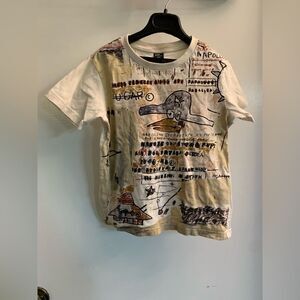 UNIQLO KIDS SPRZ NY JEAN-MICHEL BASQUIAT Napoleon Doodle Shirt Size 5-6